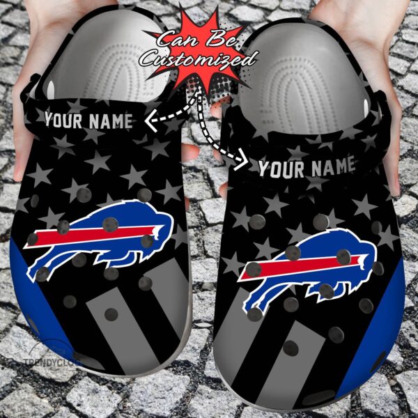 Football Personalized BBills Star Flag Clog Crocs Shoes