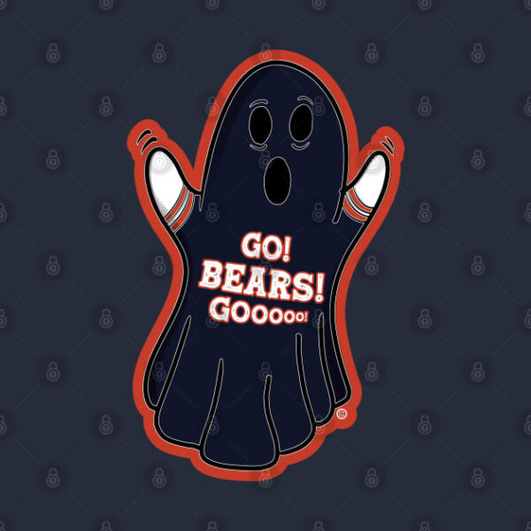 Ghost Chicago Bears T Shirt 2