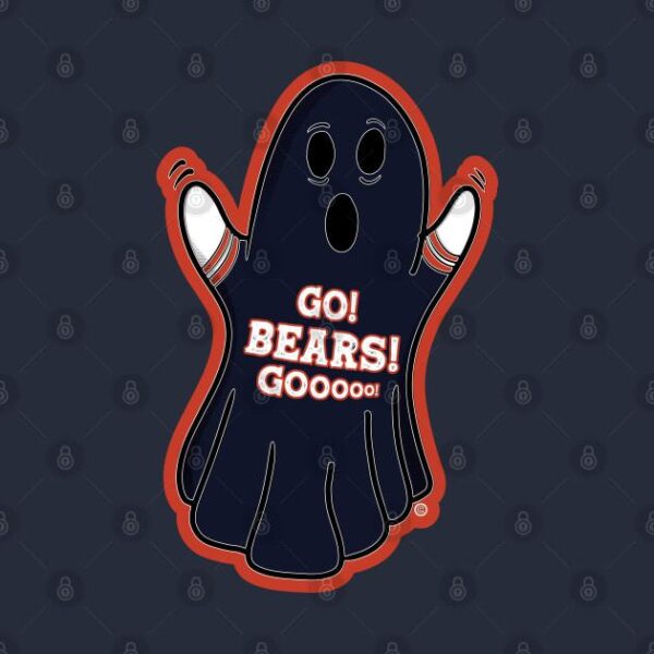 Ghost Chicago Bears T Shirt 2