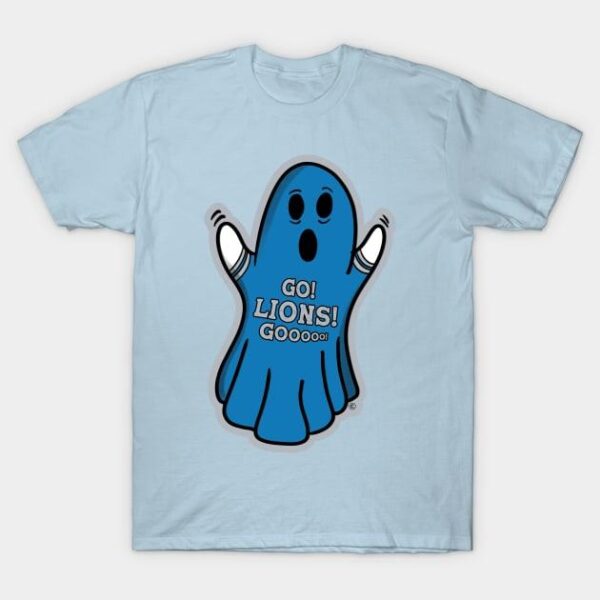 Ghost Detroit Lions T Shirt 1