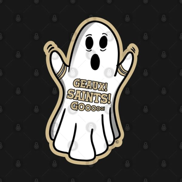Ghost New Orleans Saints T Shirt 2