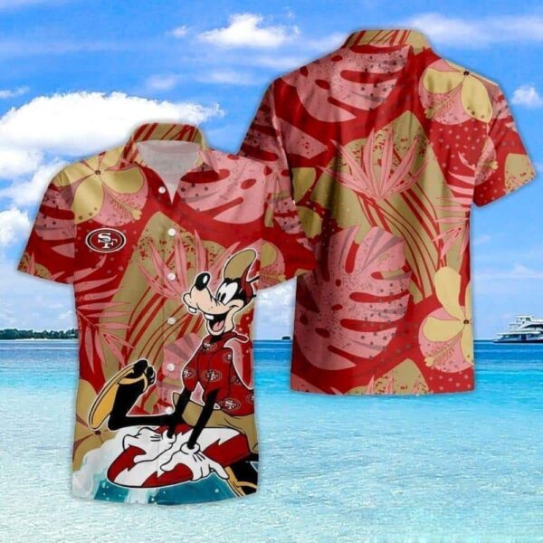 Goofy NFL San Francisco 49ers Hawaiian Shirt For Summer Lovers NFL Hawaiian Shirt