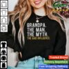 Grandpa The Man The Myth The Bad Influence 2023 Long Sleeves T Shirt