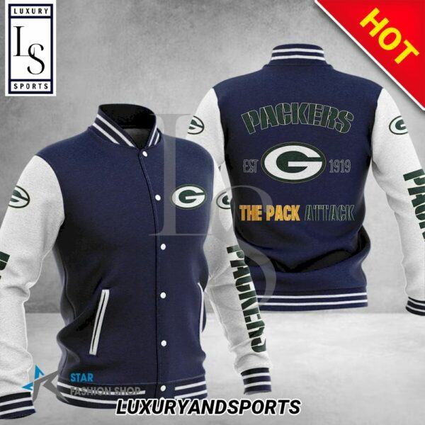 Green Bay Packers The Pack Attack Baseball Jacket