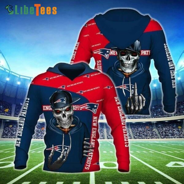 Hip Hop Skull New England Patriots Hoodie Gifts For Patriots Fans custom shirt