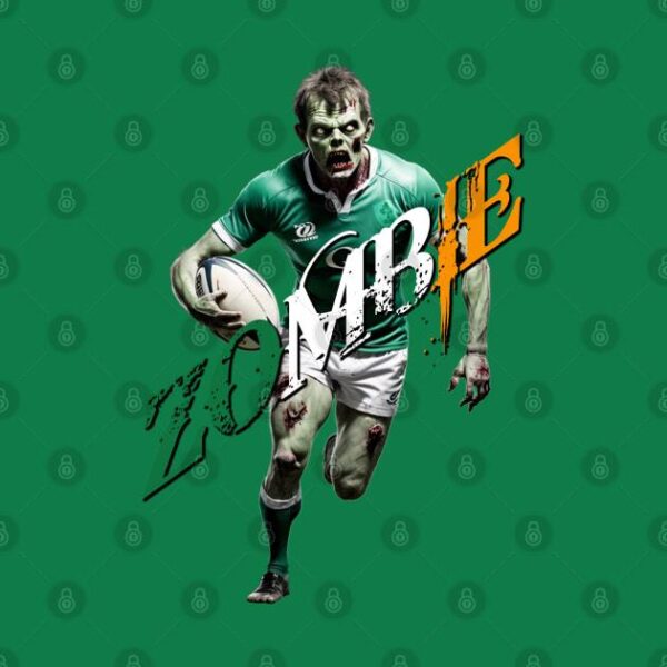 Ireland Rugby Zombie T Shirt 2 1