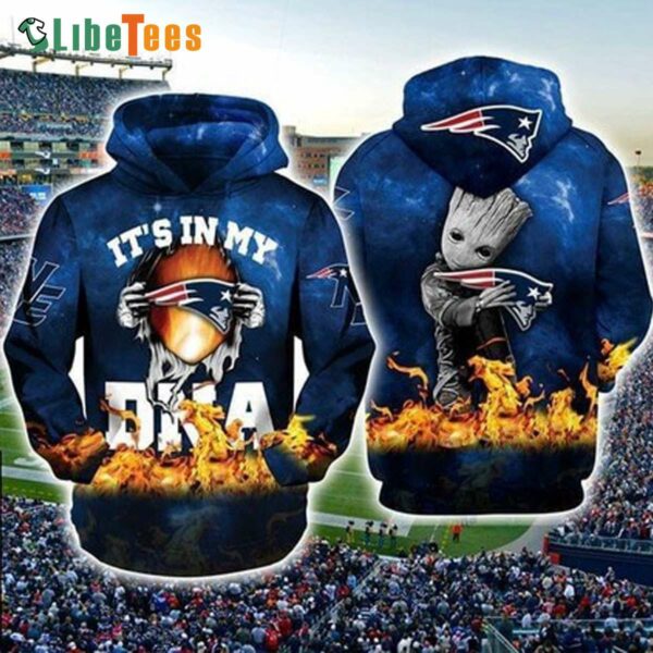 It Is My DNA Groot New England Patriots Hoodie Gifts For Patriots Fans custom shirt