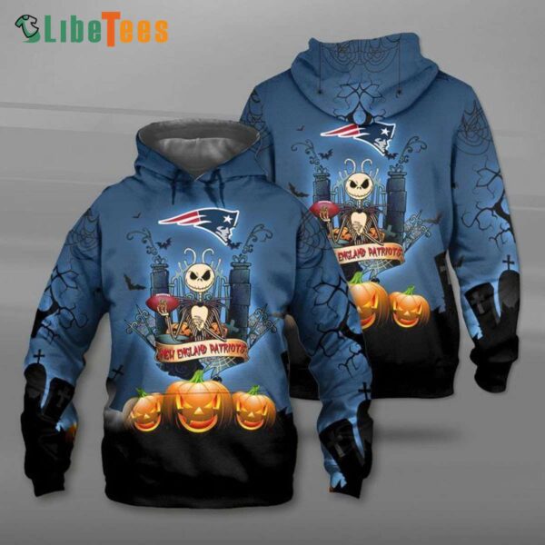 Jack Skellington New England Patriots Hoodie Gifts For Patriots Fans custom shirt