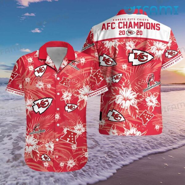 KC Chiefs Hawaiian Shirt AFC Champions 2020 Kansas City Gift