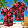 KC Chiefs Hawaiian Shirt Big Hibiscus Palm Leaf Kansas City Gift KC Chiefs Hawaiian Shirt Big Hibiscus Palm Leaf Kansas City Gift