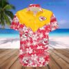 KC Chiefs Hawaiian Shirt Flower Tropical Leaf Kansas City Gift
