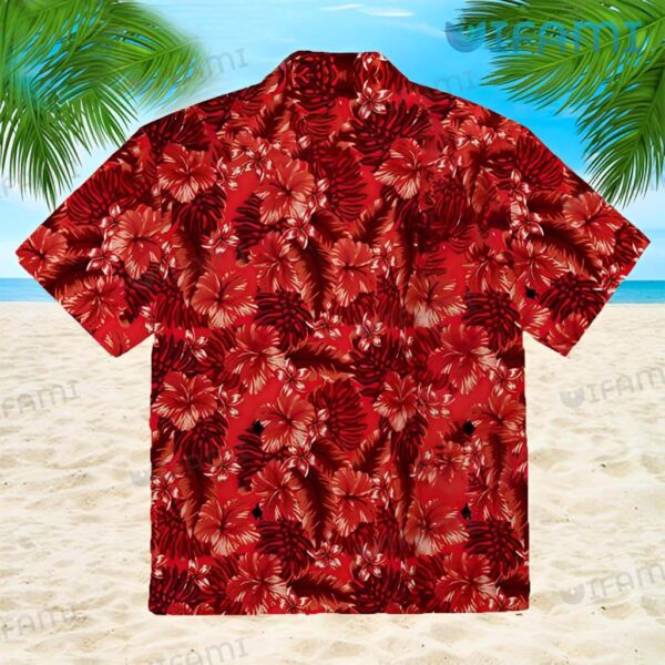 KC Chiefs Hawaiian Shirt Red Hibiscus Palm Leaf Kansas City Gift 2