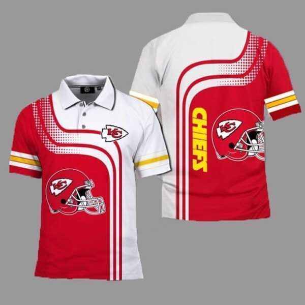 Kansas City Chiefs Nfl 3d Printed Polo