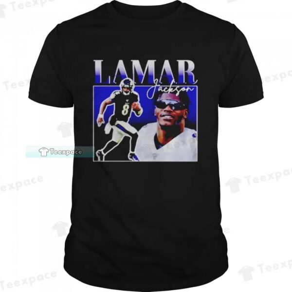 Lamar Jackson Bootleg 90s Retro Baltimore Ravens Shirt 1
