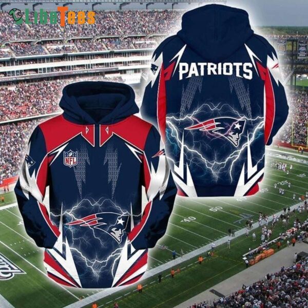 Lightning New England Patriots Hoodie Gifts For Patriots Fans custom shirt