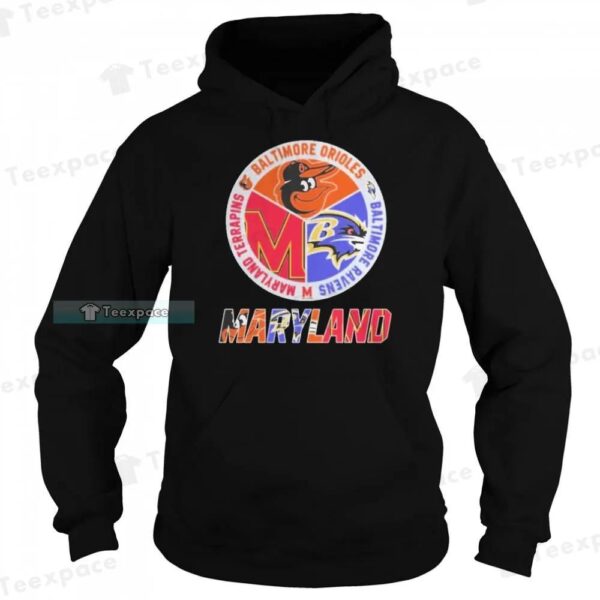 Maryland Sports Teams Ravens Orioles And Terrapins Shirt 2