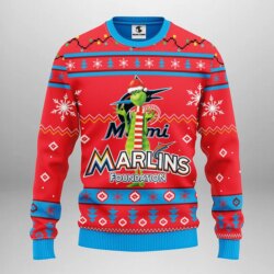 Miami Marlins Funny Grinch Ugly Christmas Sweater