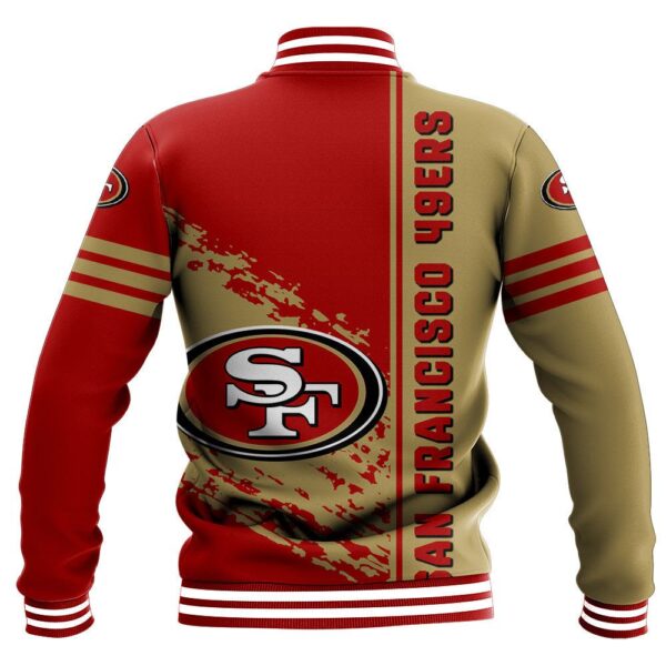 NEW NFL San Francisco 49ers Baseball Jacket Quarter Style for fan 1