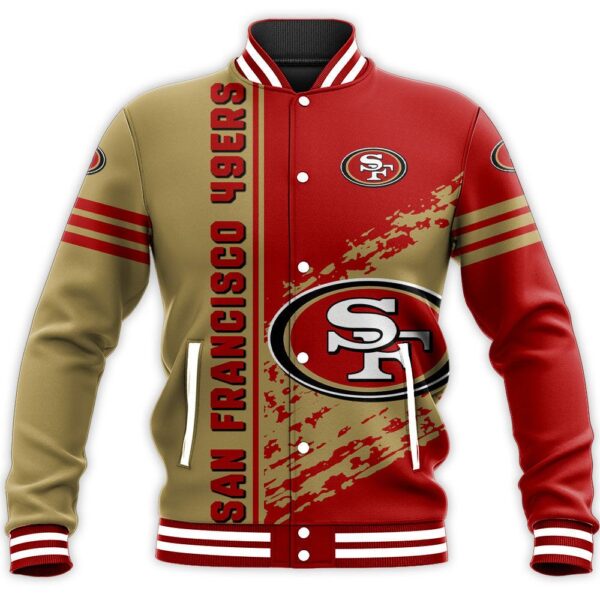 NEW NFL San Francisco 49ers Baseball Jacket Quarter Style for fan