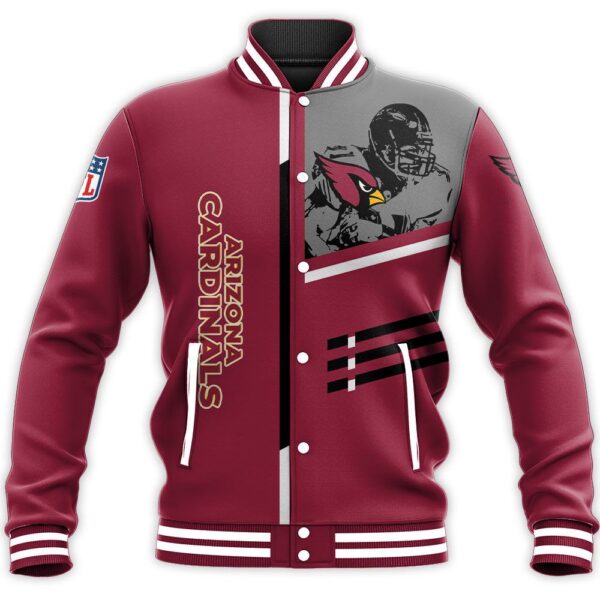 NFL Arizona Cardinals Baseball Jacket Personalized name Football For Fan