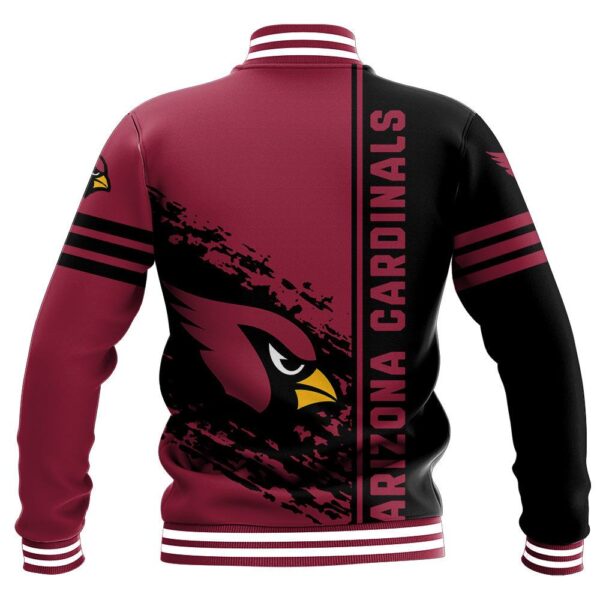 NFL Arizona Cardinals Baseball Jacket Quarter Style 1