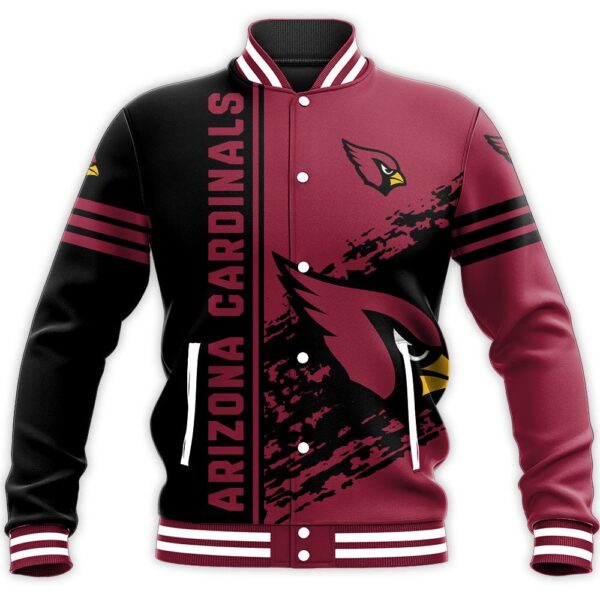 NFL Arizona Cardinals Baseball Jacket Quarter Style