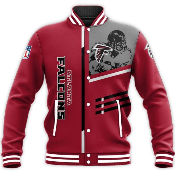 NFL Atlanta Falcons Baseball Jacket Personalized name Football For Fan