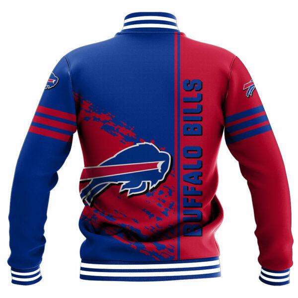 NFL Buffalo Bills Baseball Jacket Quarter Style for fan 1