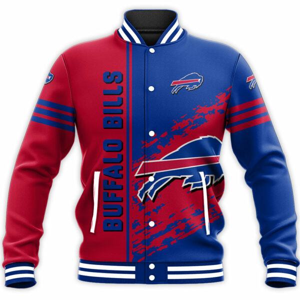 NFL Buffalo Bills Baseball Jacket Quarter Style for fan