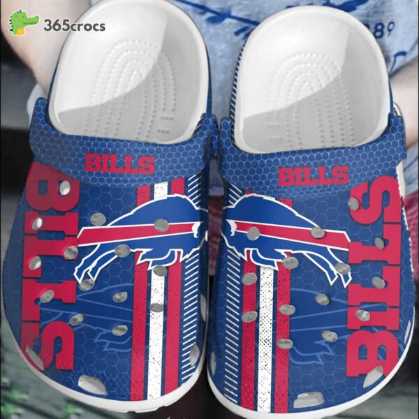 NFL Buffalo Bills Football Crocs Comfortable Clogs Shoes