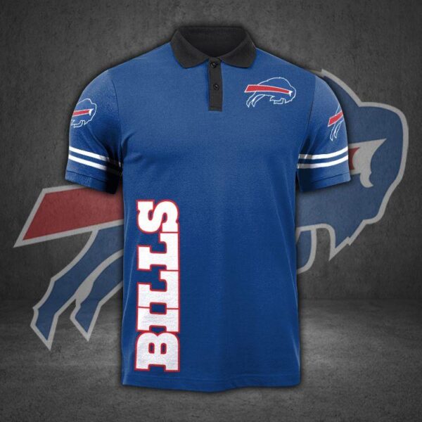 NFL Buffalo Bills Limited Edition Over Print Full 3D Polo Shirt