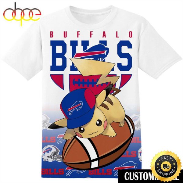 NFL Buffalo Bills Pokemon Pikachu Adult And Kid Tshirt