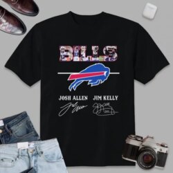 NFL Buffalo Bills T-shirt Josh Allen And Jim Kelly Of-Signatures