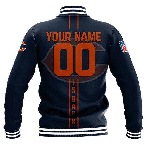 NFL Chicago Bears Baseball Jacket Personalized name Football For Fan 1
