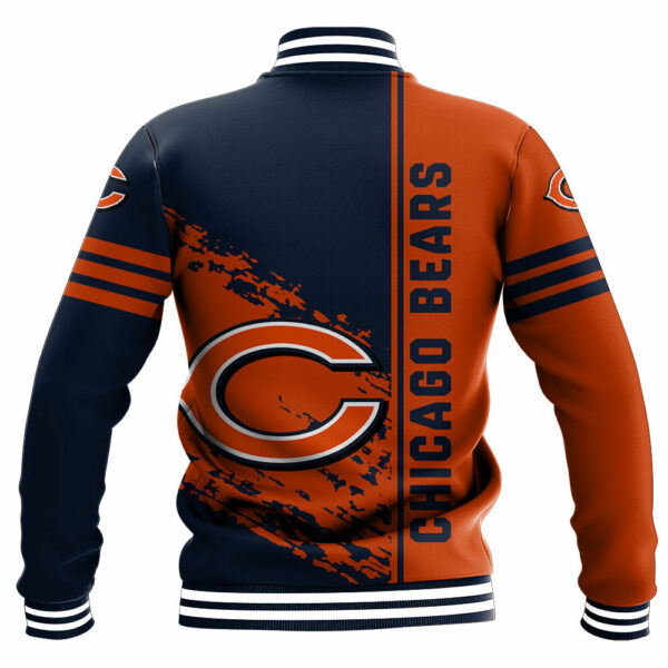 NFL Chicago Bears Baseball Jacket Quarter Style 1