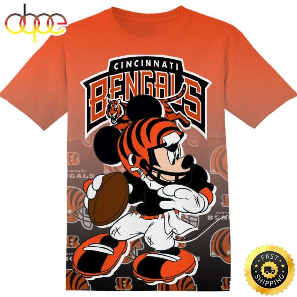 NFL Cincinnati Bengals Mickey Tshirt Adult And Kid Tshirt