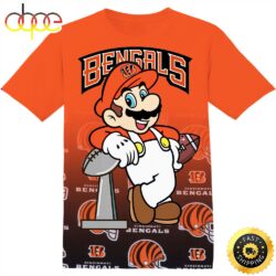 NFL Cincinnati Bengals Super Mario Tshirt Adult And Kid Tshirt