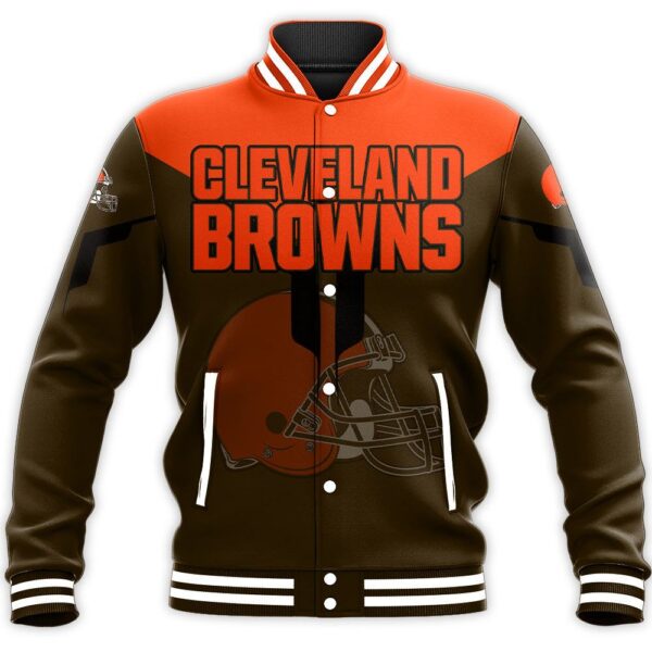 NFL Cleveland Browns Baseball Jacket Drinking style