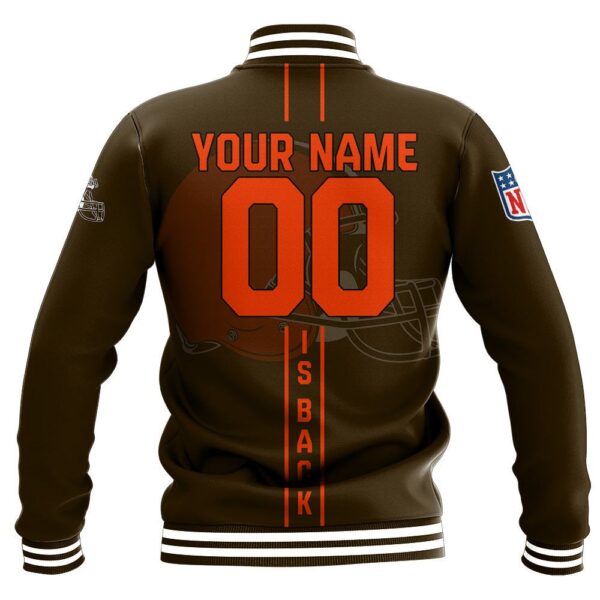 NFL Cleveland Browns Baseball Jacket Personalized name Football For Fan 1