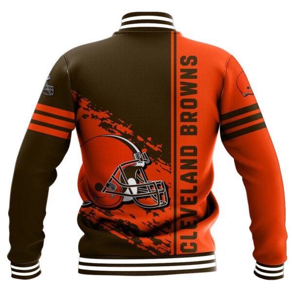 NFL Cleveland Browns Baseball Jacket Quarter Style 1