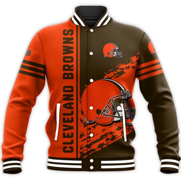 NFL Cleveland Browns Baseball Jacket Quarter Style