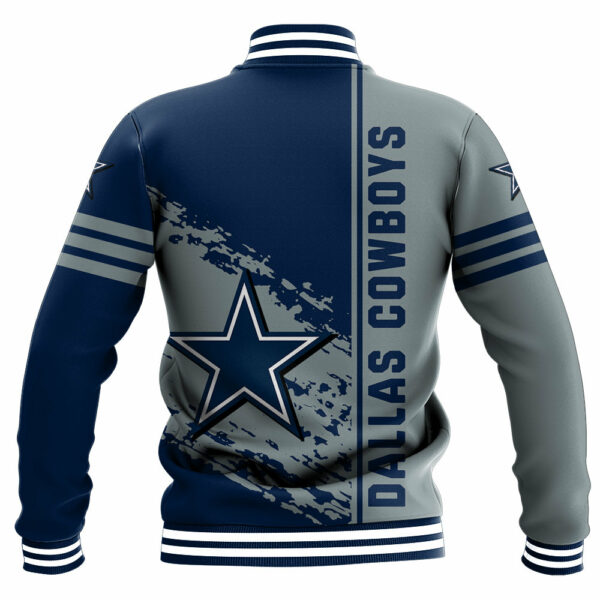 NFL Dallas Cowboys Baseball Jacket Quarter Style 1