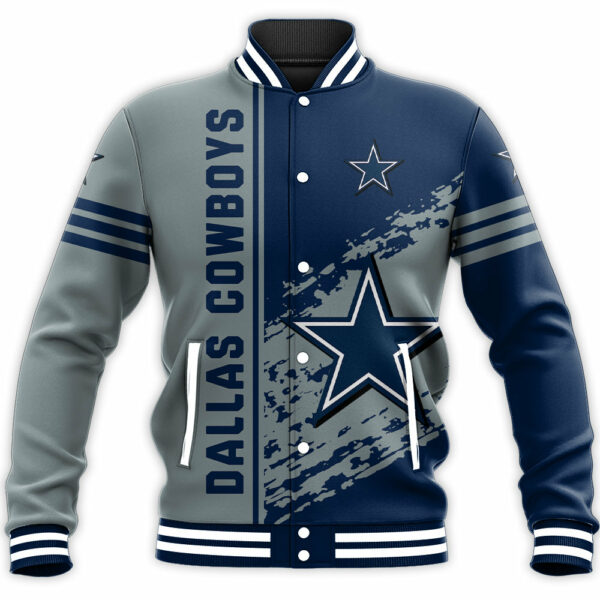 NFL Dallas Cowboys Baseball Jacket Quarter Style