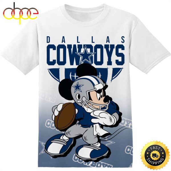 NFL Dallas Cowboys Mickey Tshirt Adult And Kid Tshirt