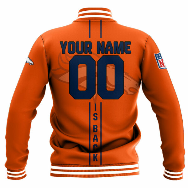 NFL Denver Broncos Baseball Jacket Personalized name Football For Fan 1