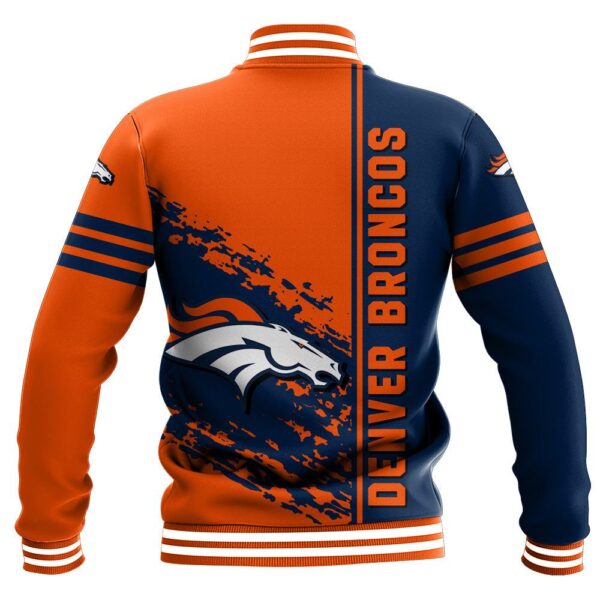 NFL Denver Broncos Baseball Jacket Quarter Style 1