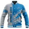 NFL Detroit Lions Baseball Jacket Quarter Style NFL Detroit Lions Baseball Jacket Quarter Style