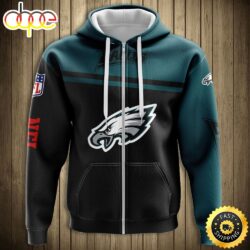 NFL Philadelphia Eagles Logo 3D Hoodie All Over Print Shirt
