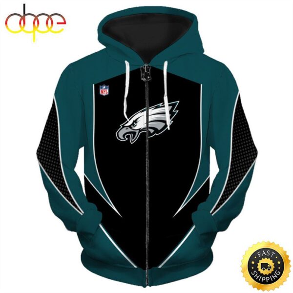 NFL Eagles NFL Eagles Logo 3D Hoodie All Over Print Shirt