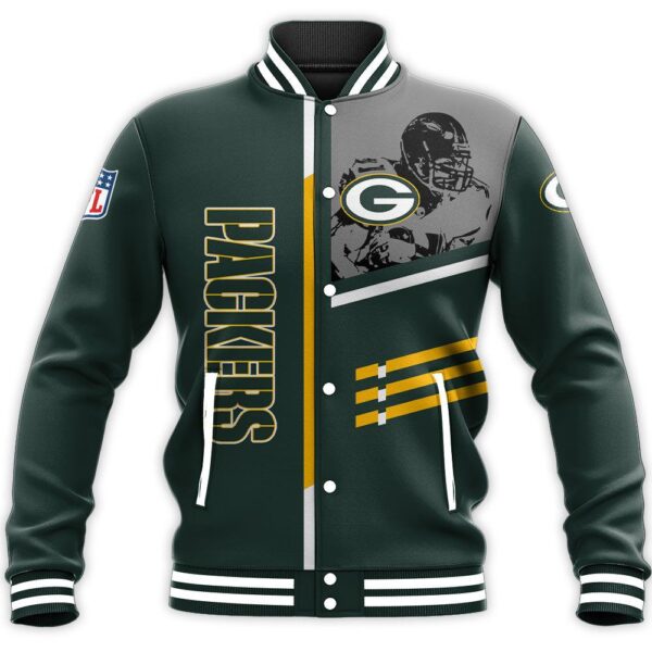 NFL Green Bay Packers Baseball Jacket Personalized Football For Fan